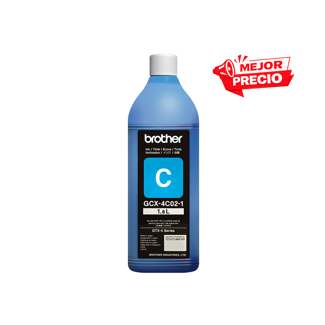 Tinta Cyan 1.8 L GTX Brother